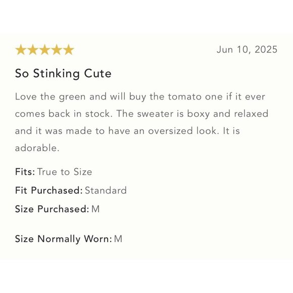 NWT Size M -Maeve Short-Sleeve Crew-Neck Veggie Motif Graphic Sweater - Picture 9 of 16